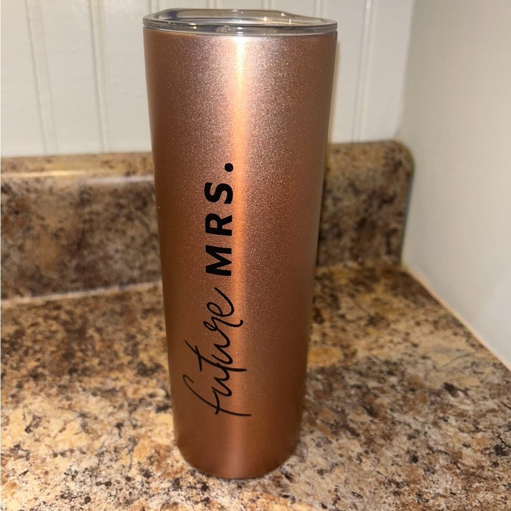 Future Mrs. Rose Gold Glitter Tumbler